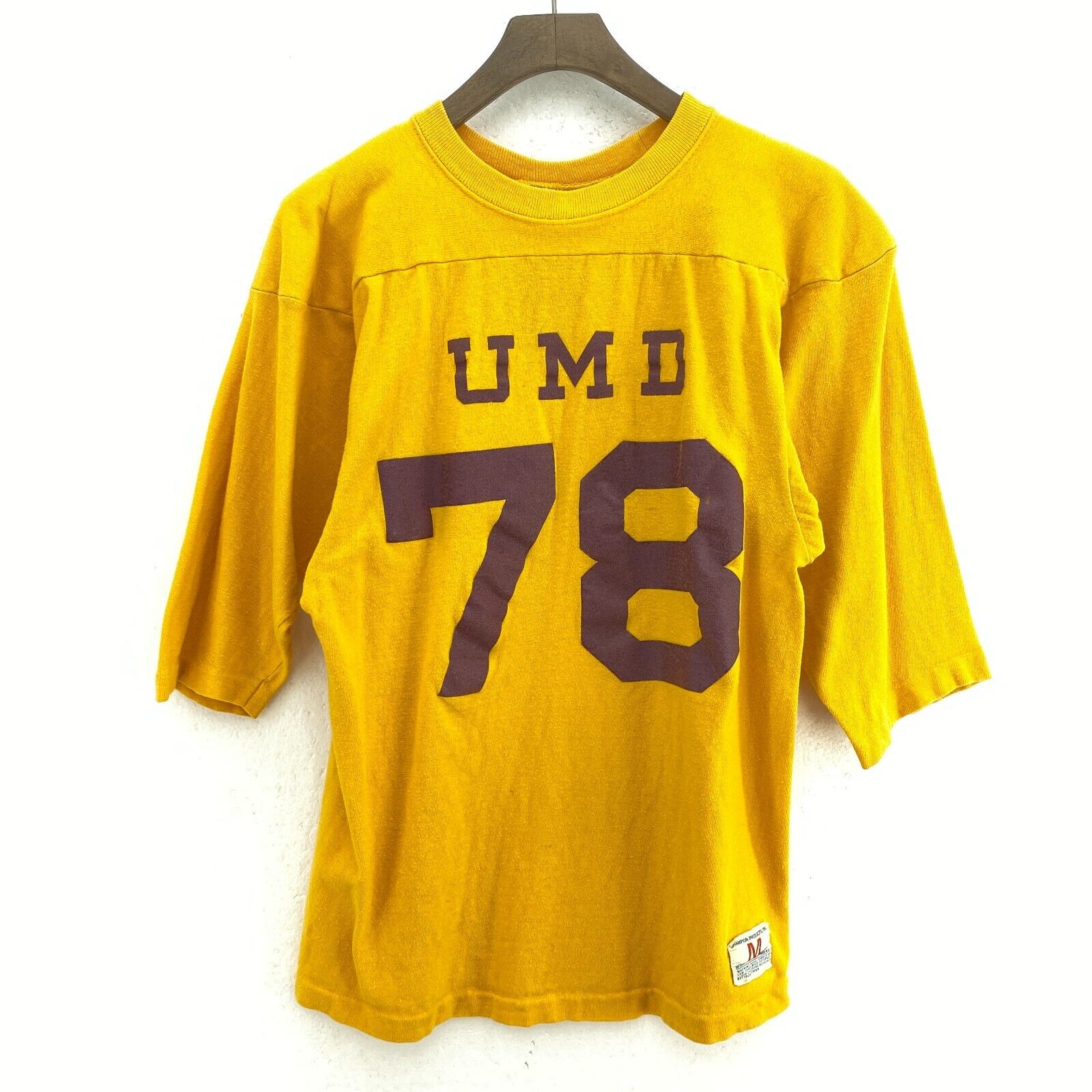 Champion UMD University Of Minnesota Duluth 78 Orange T-shirt Size M Women's