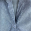 Vintage 70s Navy Blue Button Up Shirt Size S