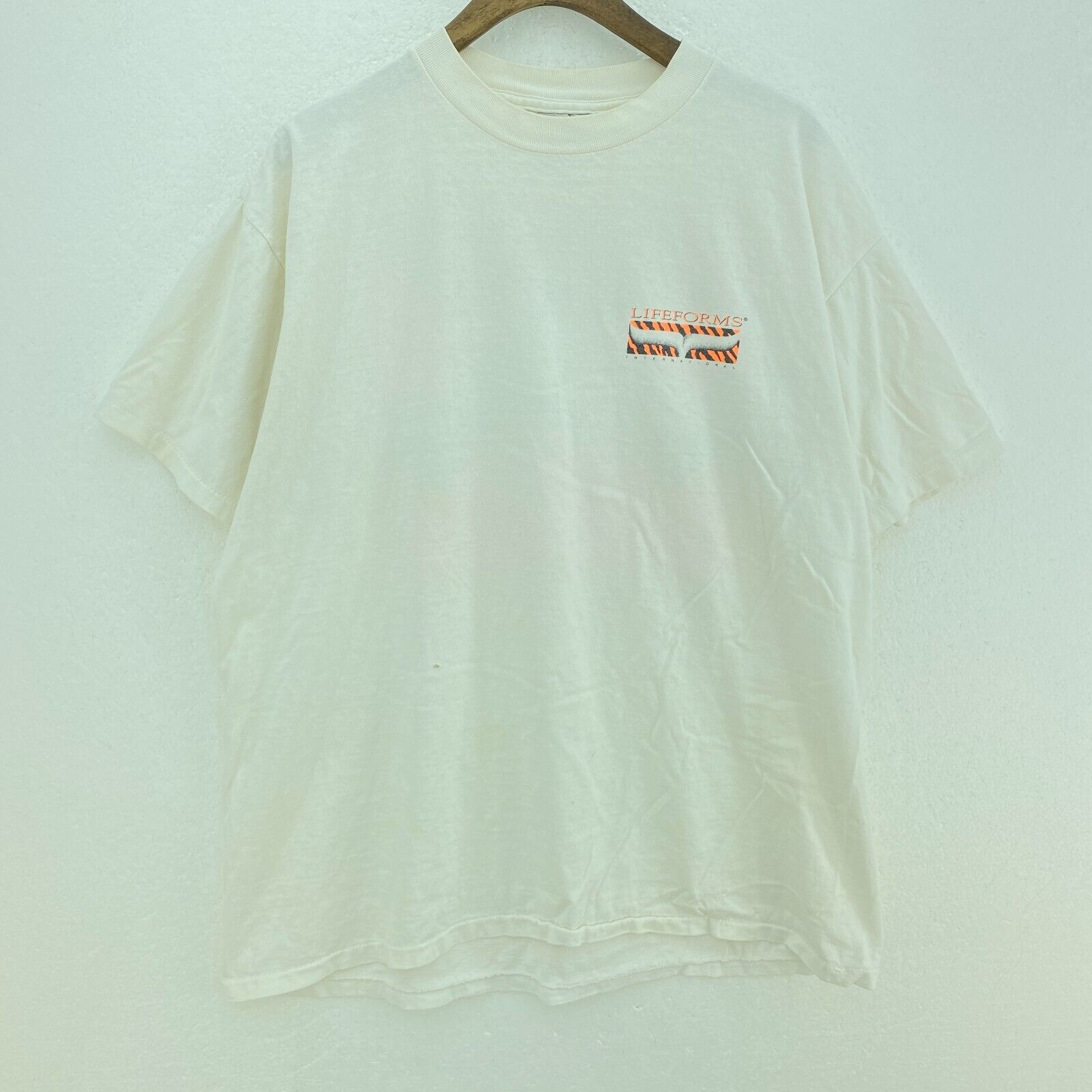 Lifeforms International Volley Frog Jungle Out There White T-shirt Size XL