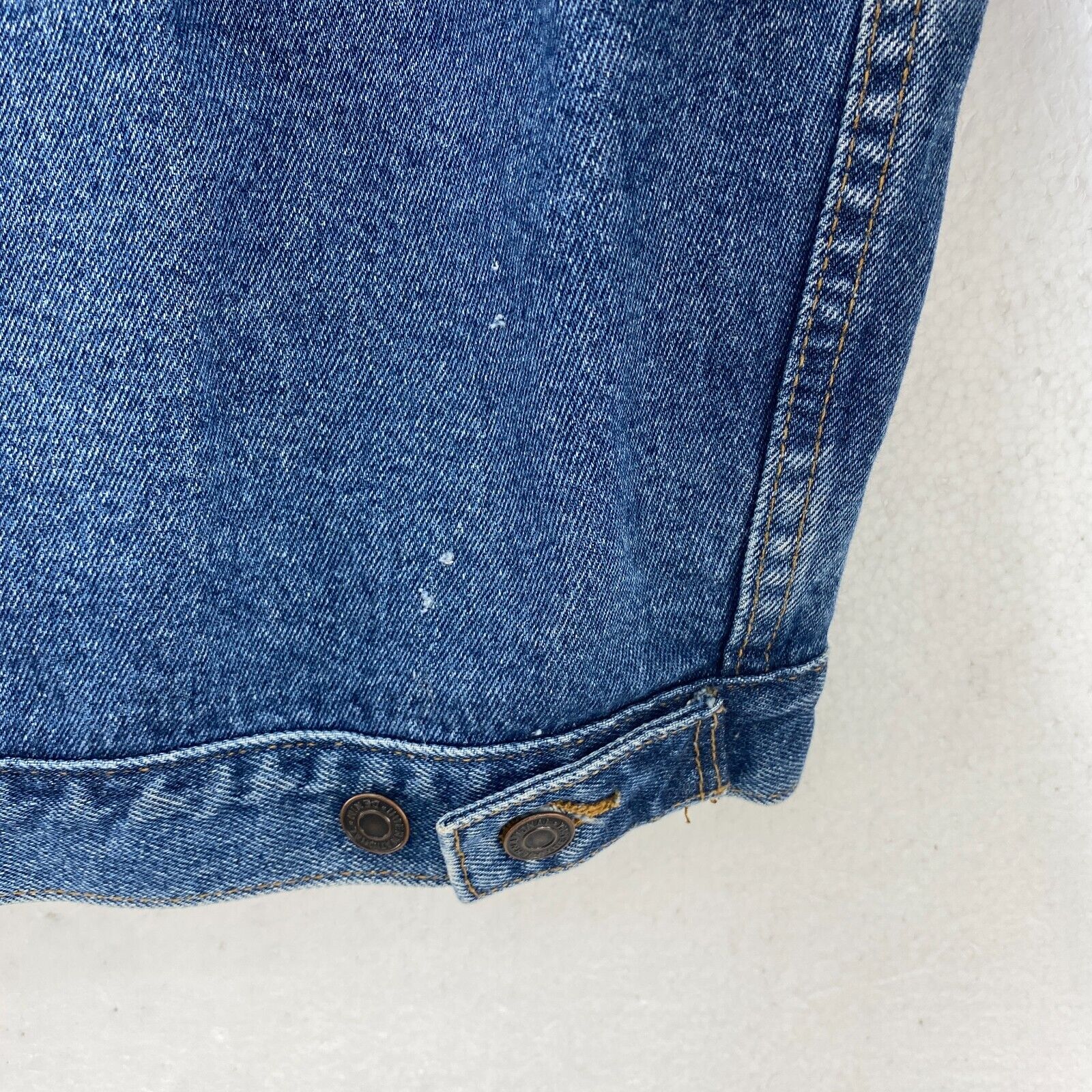 IMAX 25 Annyversary Embroidered Blue Medium Wash Denim Jacket Size XXL