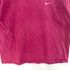 Nike Swoosh Logo Embroidered T-shirt Size M Red
