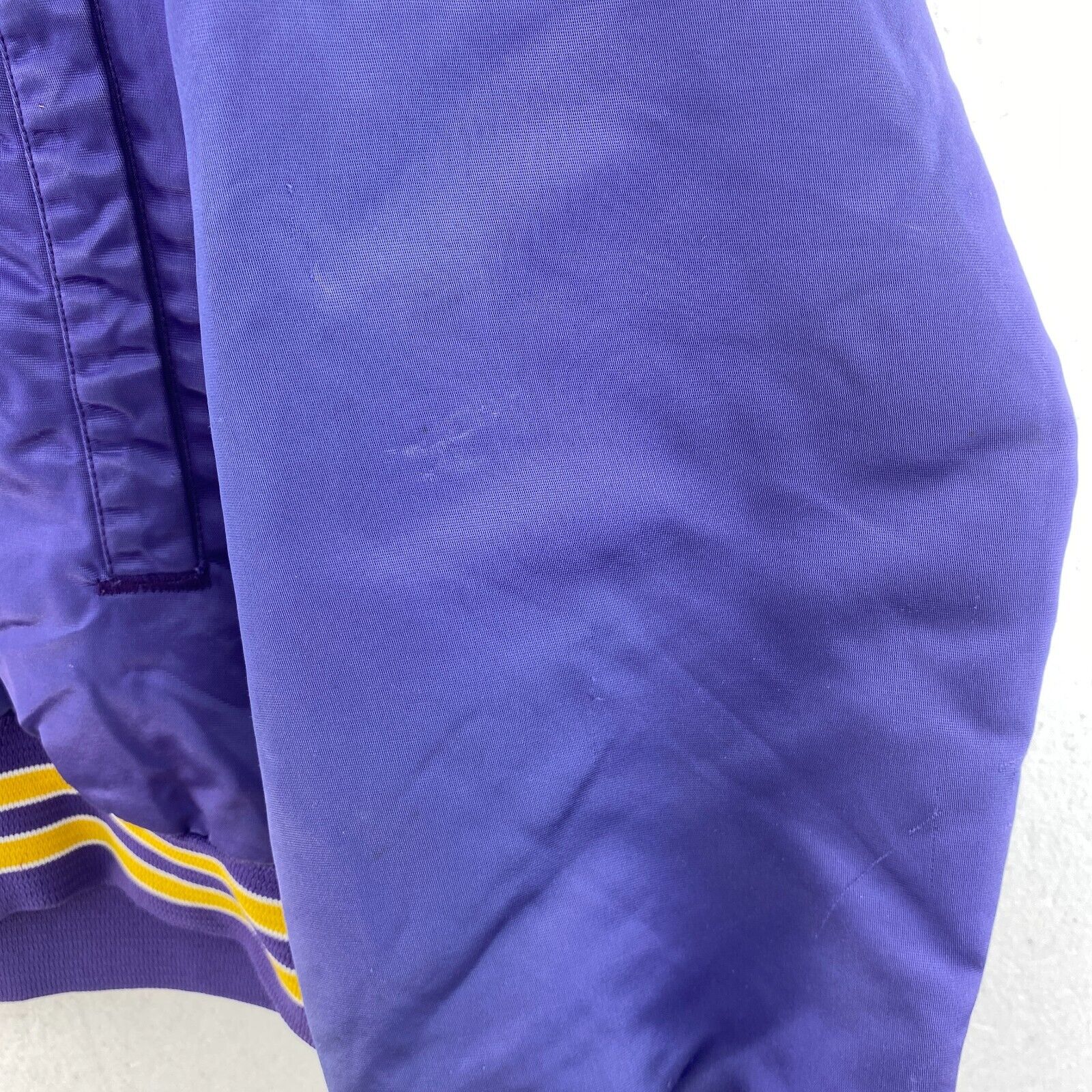 Utah Jazz NBA Basketball Purple Satin Bomber Jacket Size M