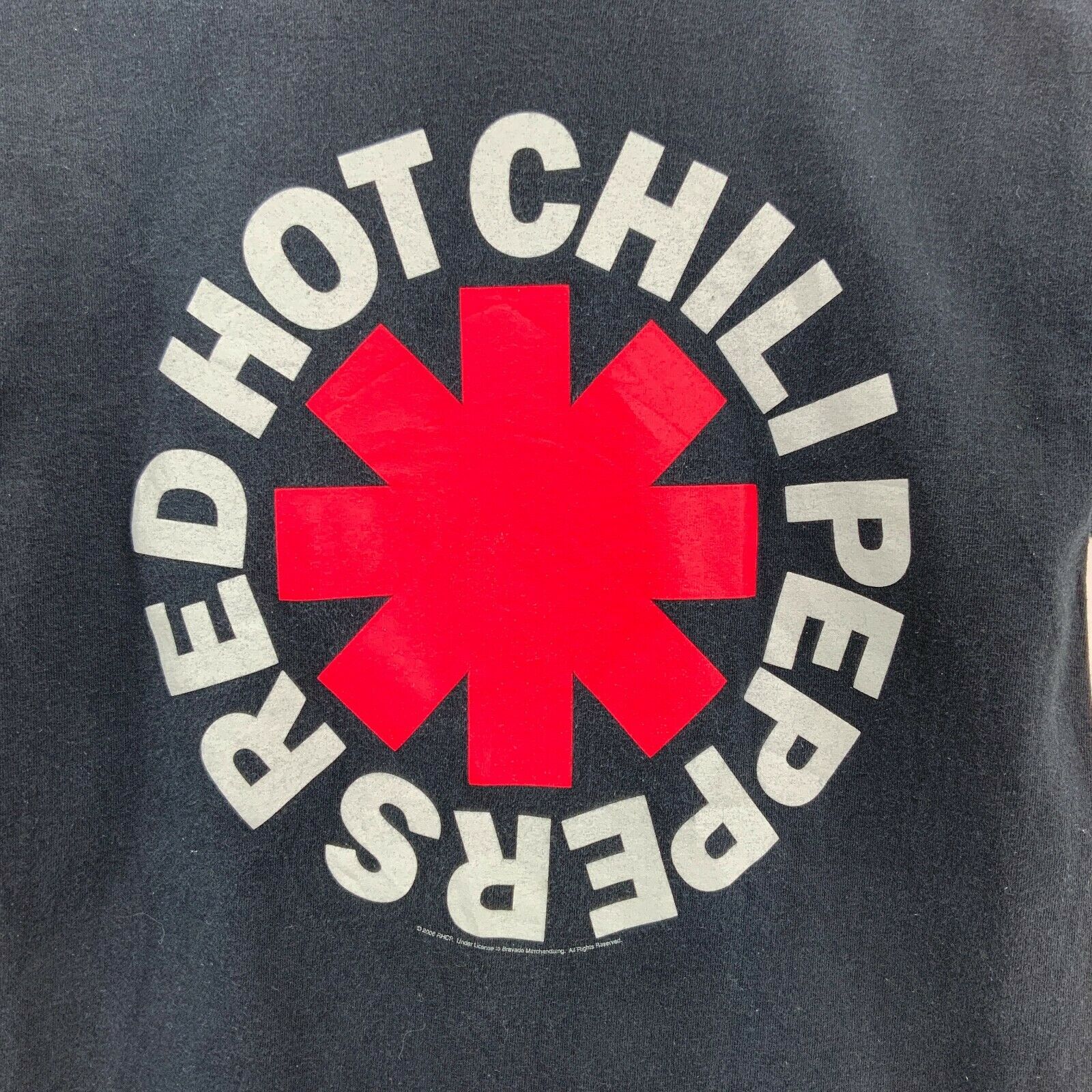 2006 Red Hot Chili Peppers Rock Logo Black T-shirt Size S