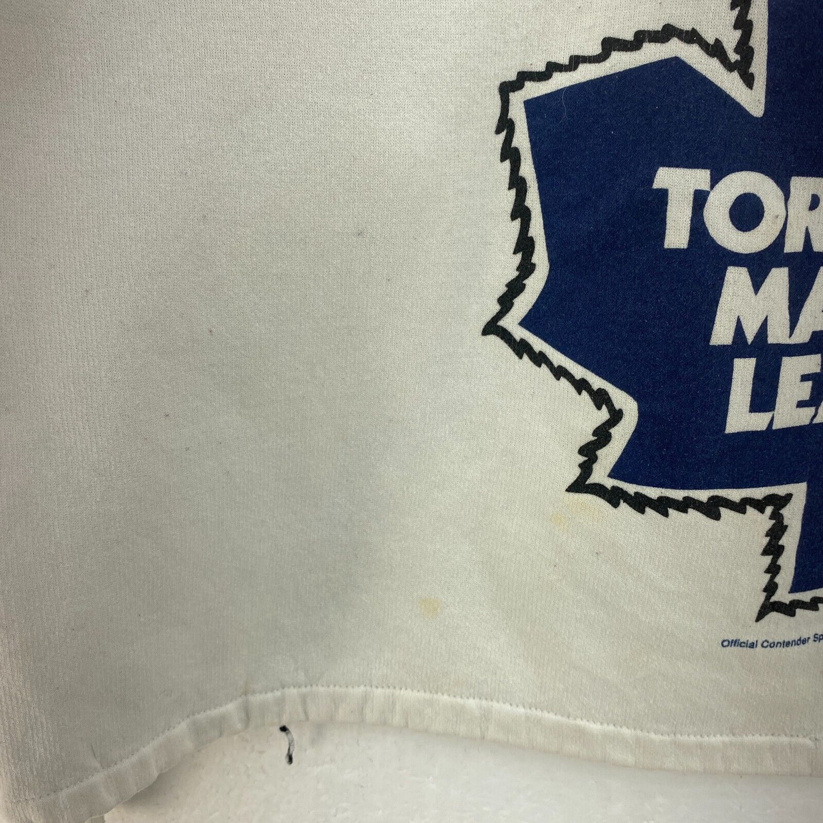 Toronto Maple Leafs 1994 NHL White Hoodie Size XL