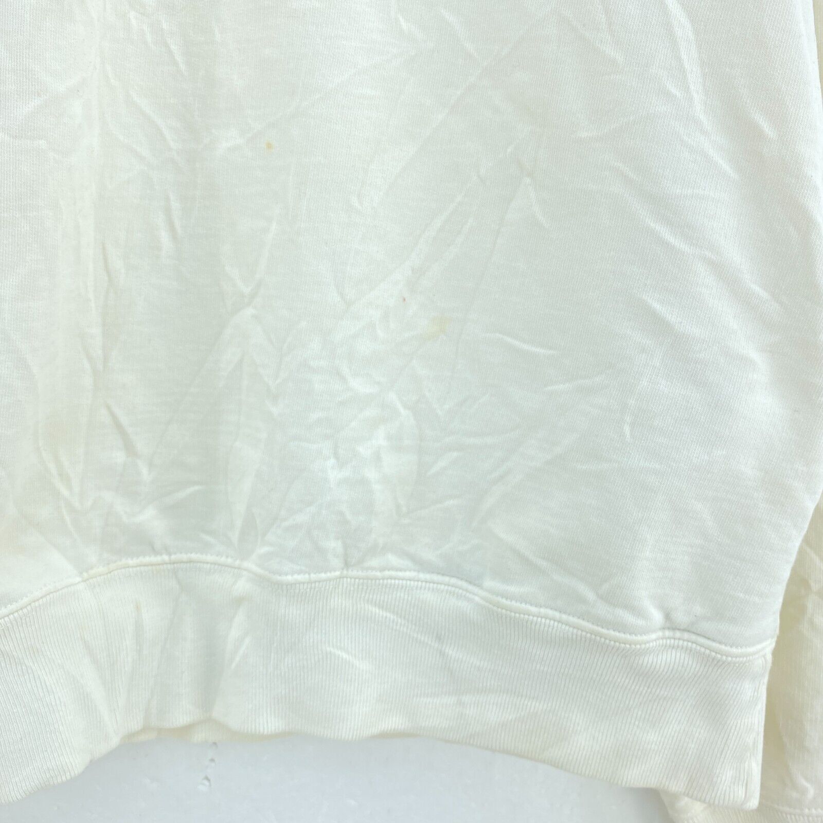 Polo Sport Logo Half Zip White Pullover Sweatshirt Size L