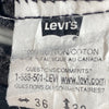 Levi Strauss Orange Tab Black Medium Wash Jeans Size 36 Straight Leg