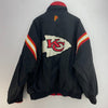 Kansas City Chiefs Reversible Full Zip Black Red Insulated Jacket Size XL