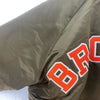 Cleveland Browns Logo Green Bomber Jacket Size XL