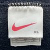 Nike Swoosh Check Embroidered Black Sweatshirt Size XL Crewneck