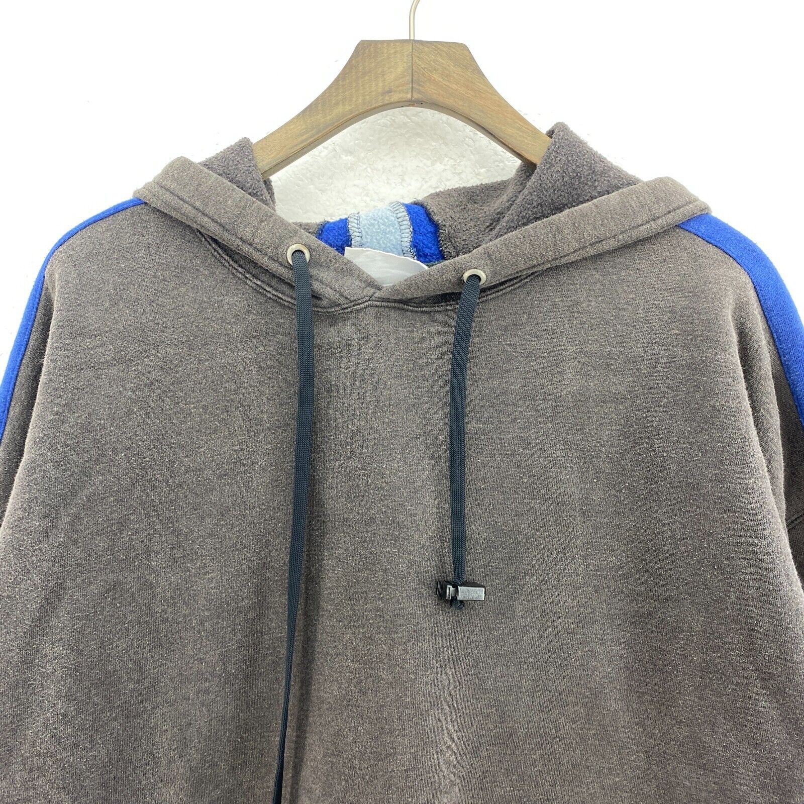 Y2K Pepsi Logo Embroidered Pullover Hoodie Size L Gray