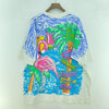 Tropical Caribbean Cancun Vacation White All Over Print T-shirt Size L