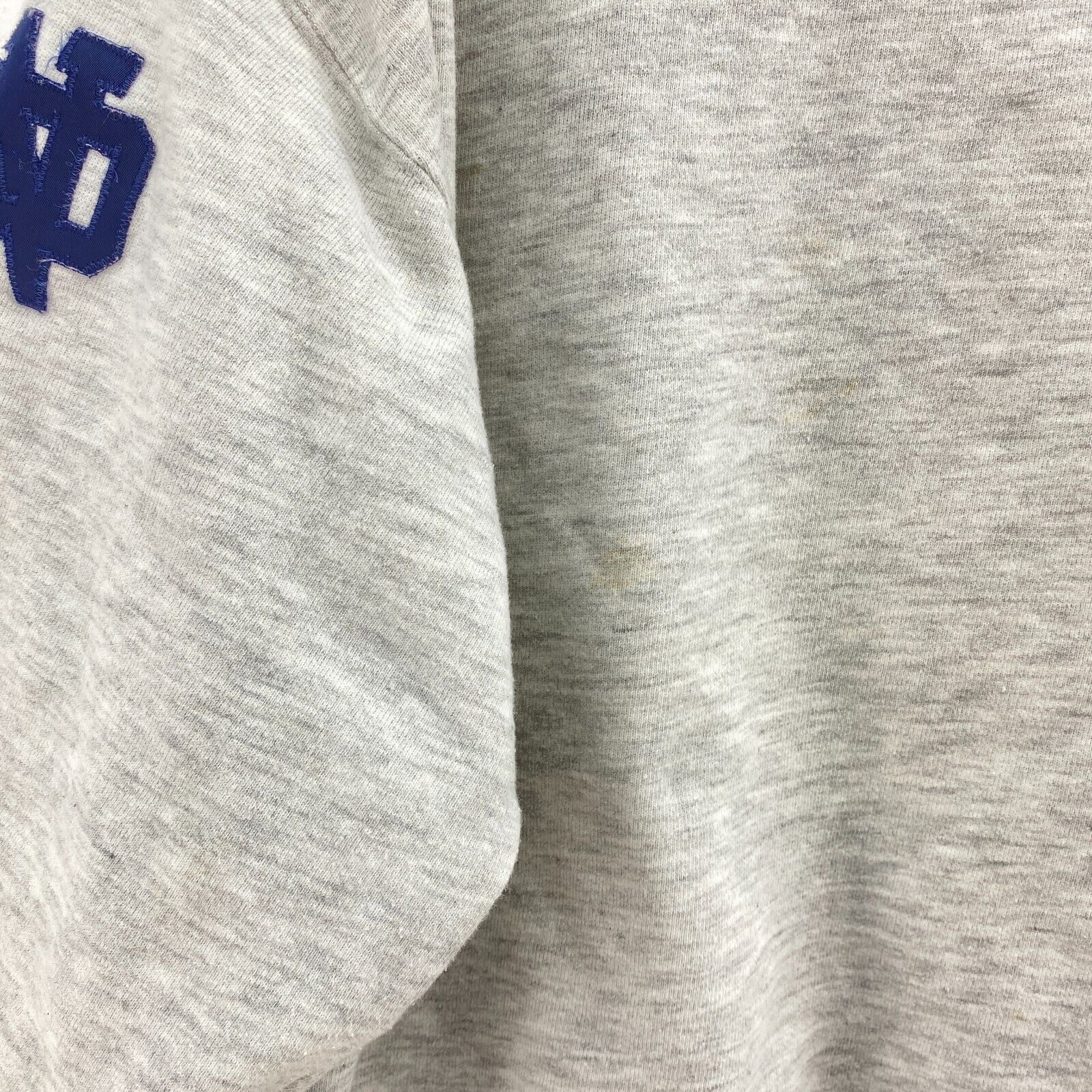 VTG Notre Dame Spell Out Fighting Irish Champion NCAA Gray Sweatshirt Size XXL