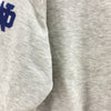 VTG Notre Dame Spell Out Fighting Irish Champion NCAA Gray Sweatshirt Size XXL