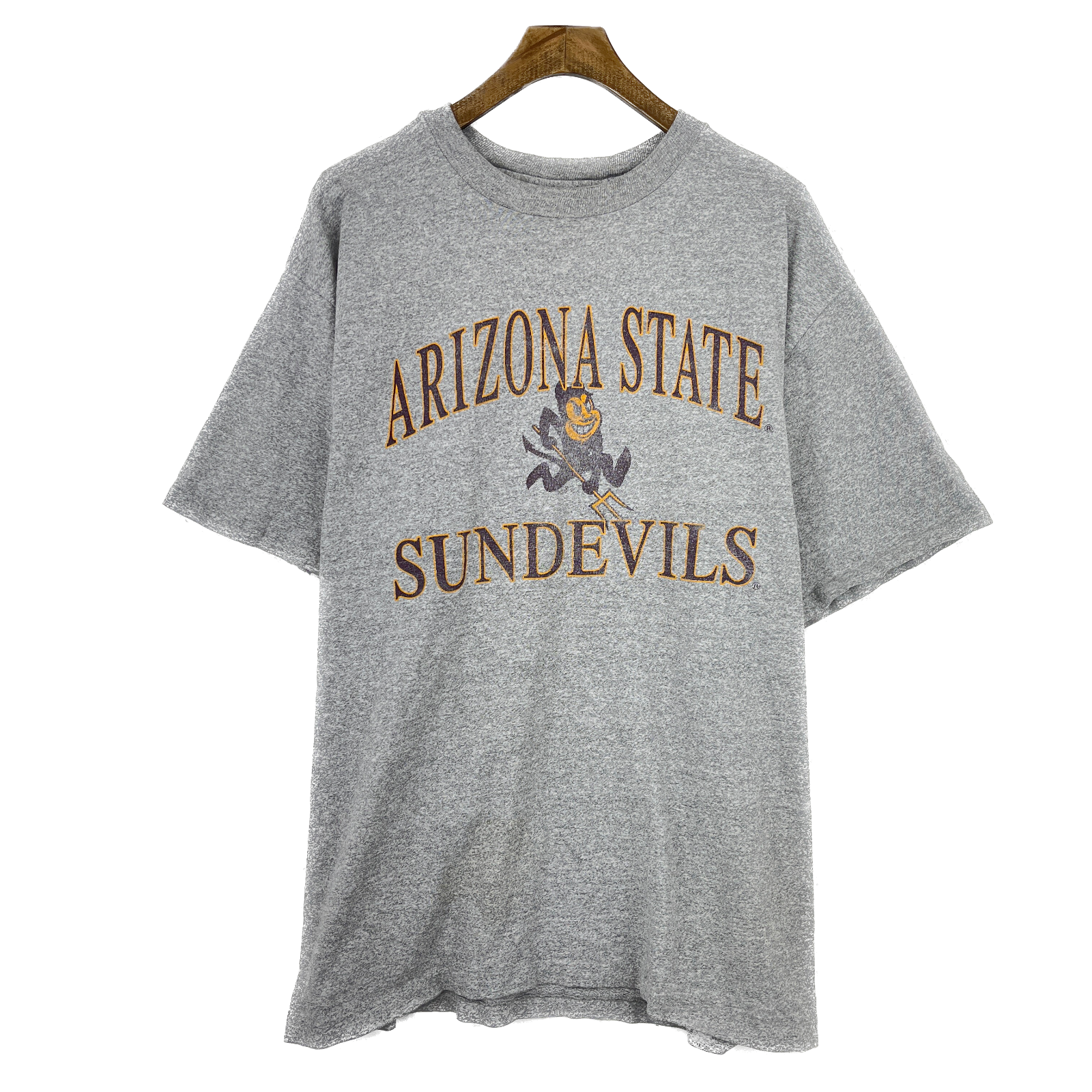 Vintage Arizona State Sundevils NCAA Gray T-shirt Size XL Single Stitch