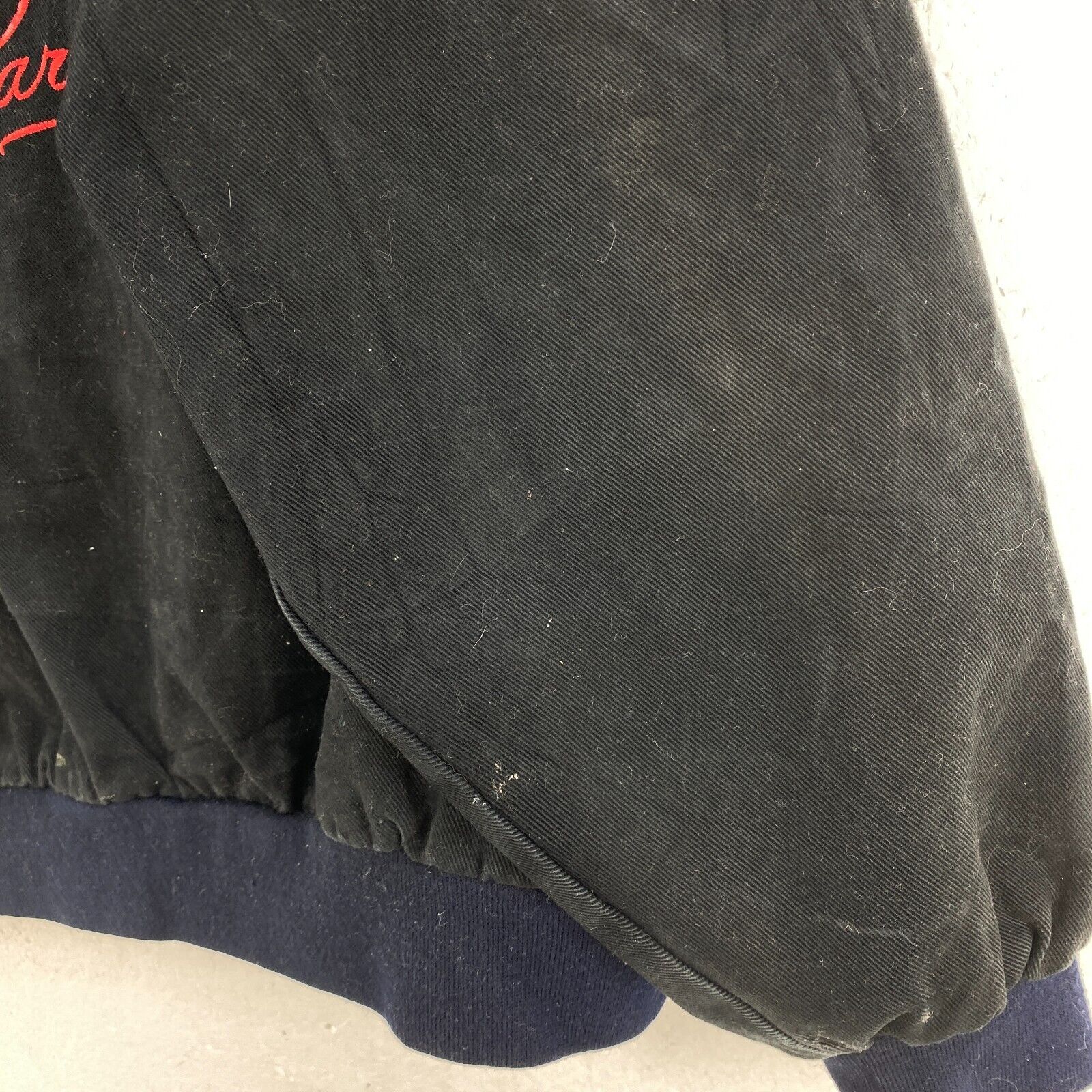 Vintage Dale Earnhardt Racing Nascar Winston Cup Black Snapped Jacket Size XL
