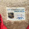Vintage Montreal Canadiens Fleece Lined Snapped Red Insulated Jacket Size M