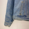 Lee Lined Denim Jacket Blue Light Wash Size L Button Up