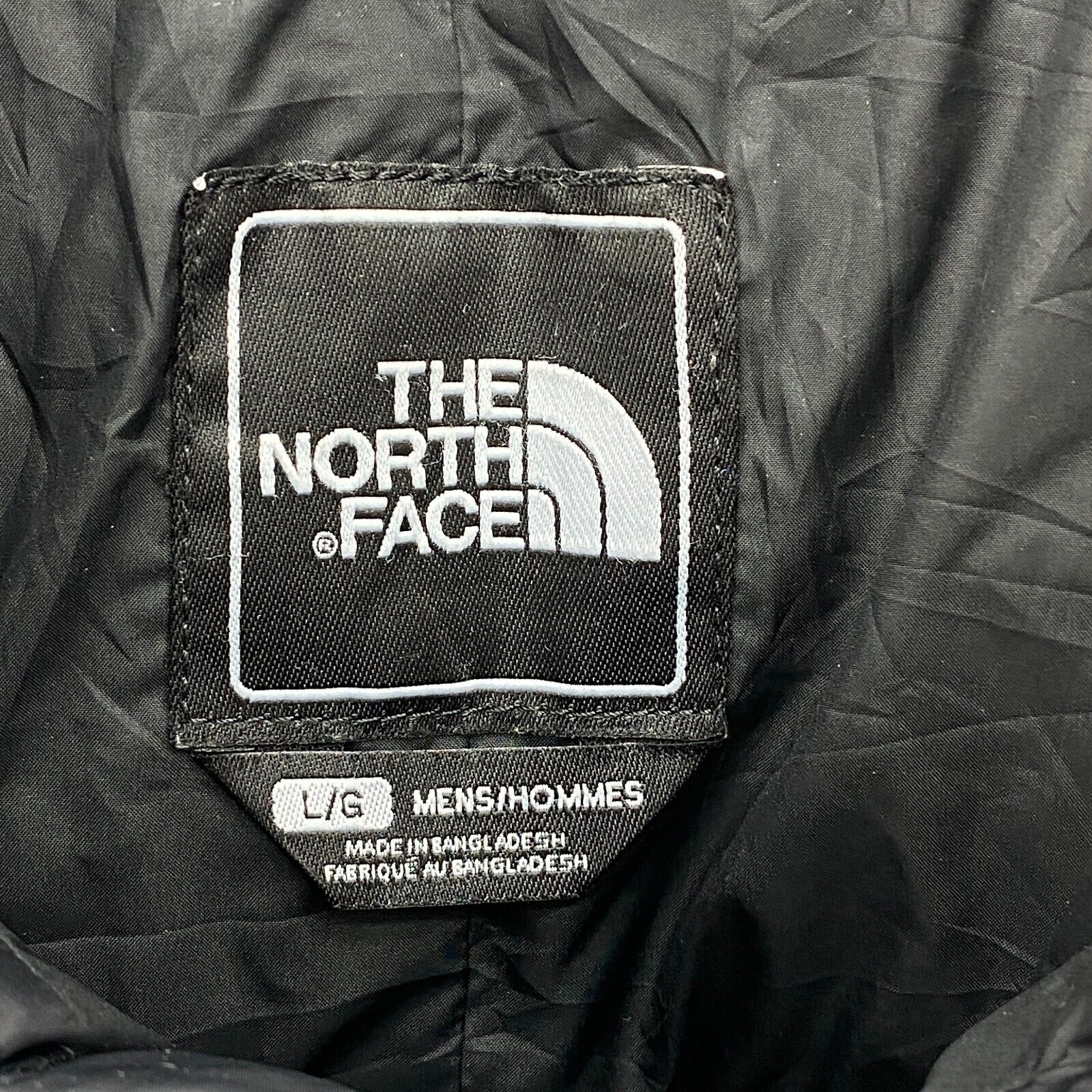 The North Face Nuptse 700 Down Filled Full Zip Insulated Black Jacket Size L