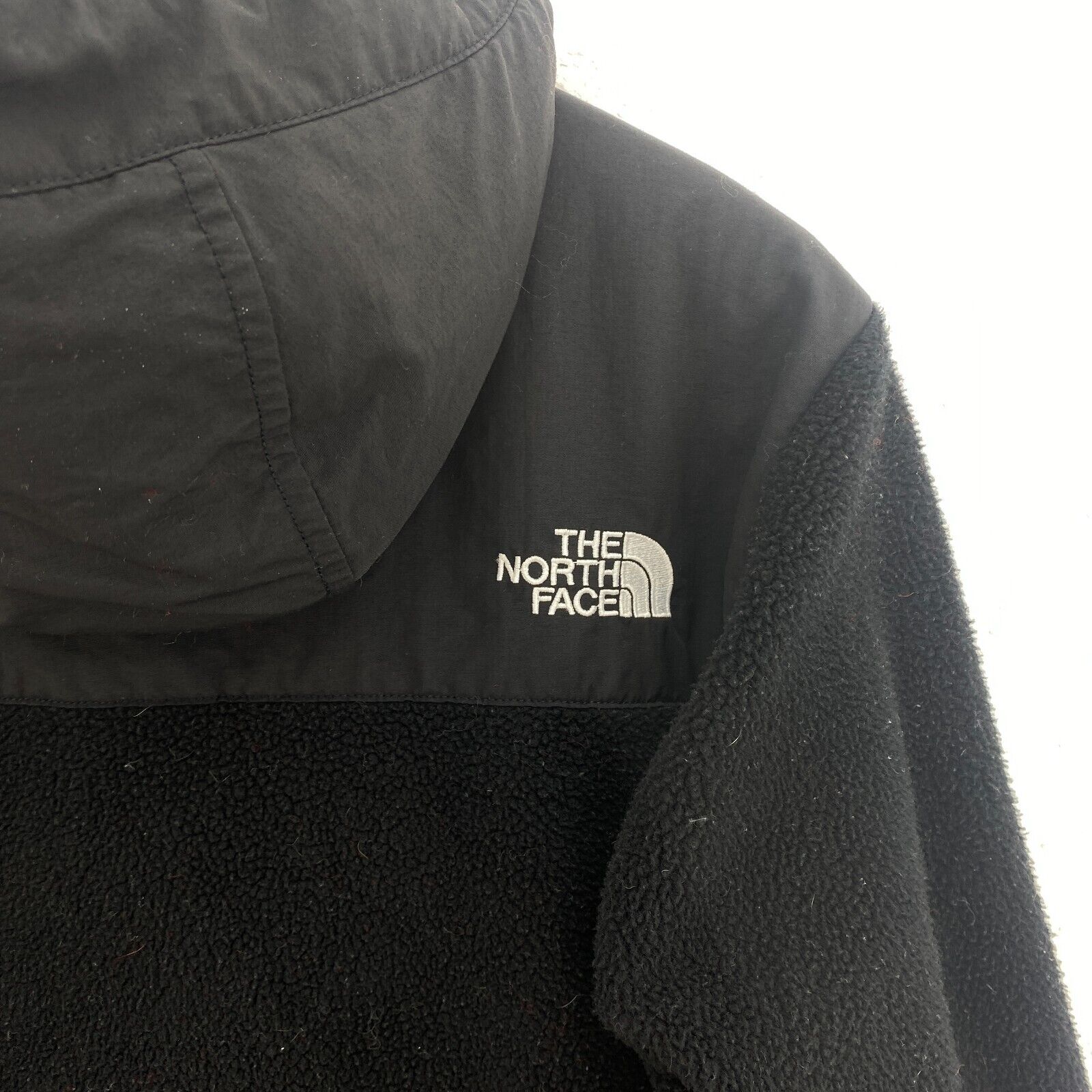 The North Face Women's Fleece Hooded Jacket Black Size S Full Zip