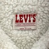 Levi's Sherpa Denim Vest Jacket Blue Light Wash Size M USA