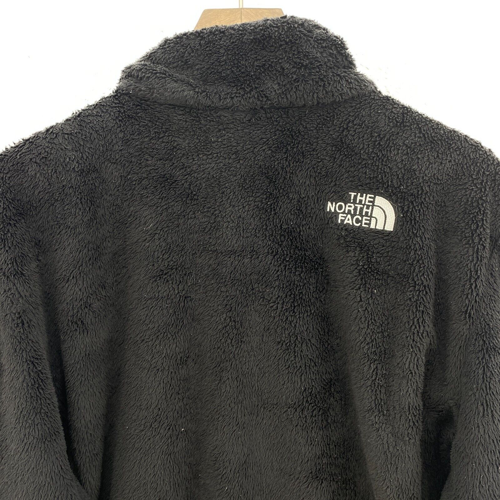 The North Face Logo Full Zip Fleece Black Jacket Size L Women's