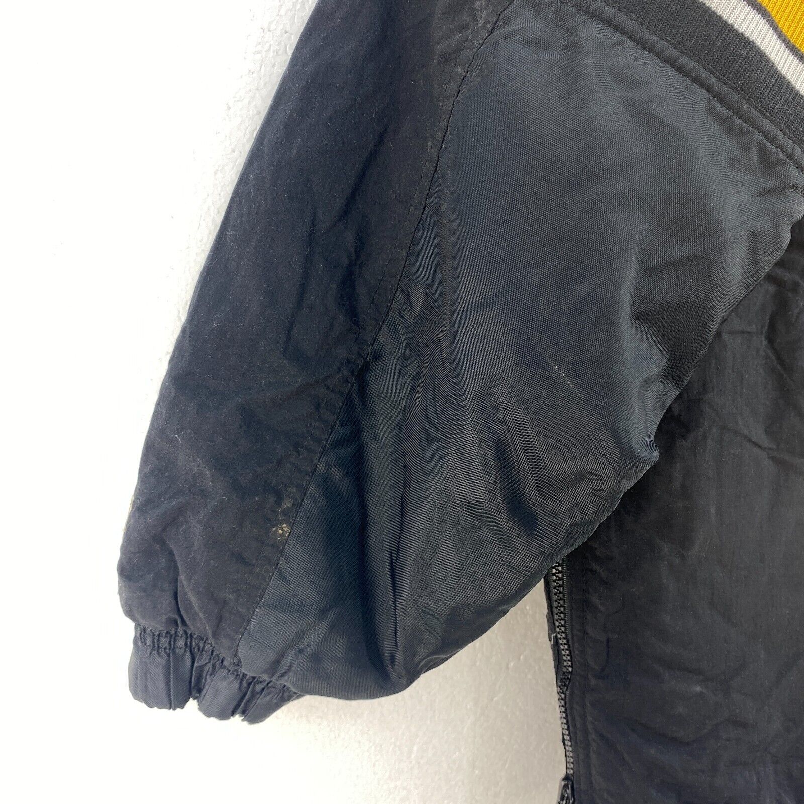 Pittsburgh Steelers Proline NFL Starter Black Insulated 1/4 Zip Jacket Size L