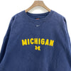 Vintage Michigan University Navy Blue Sweatshirt Size XL