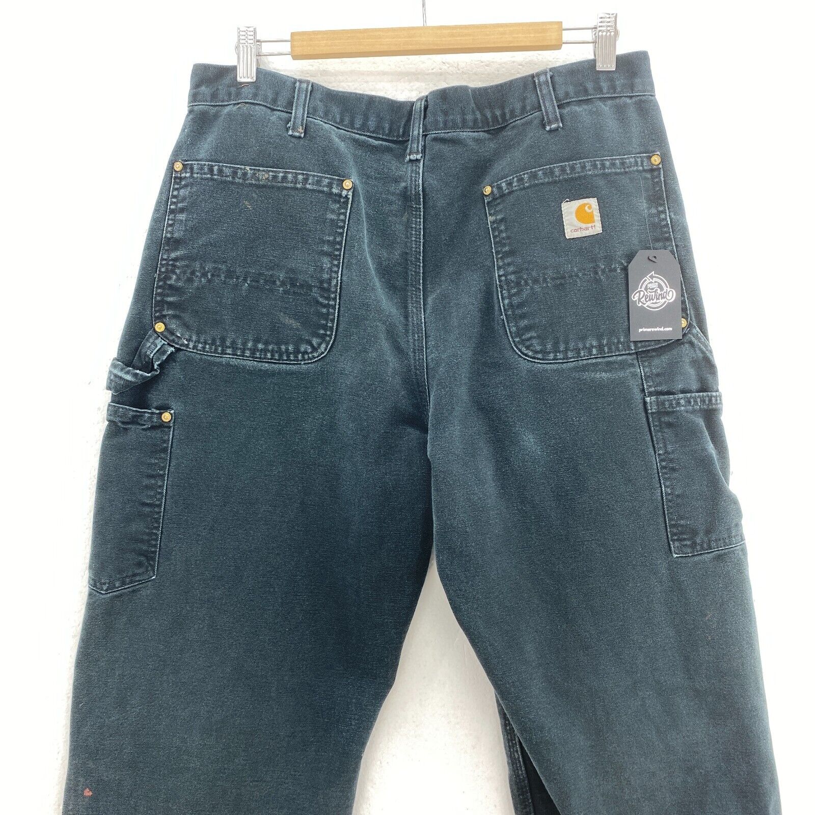 Carhartt Workwear Black Denim Cargo Pants Size 36
