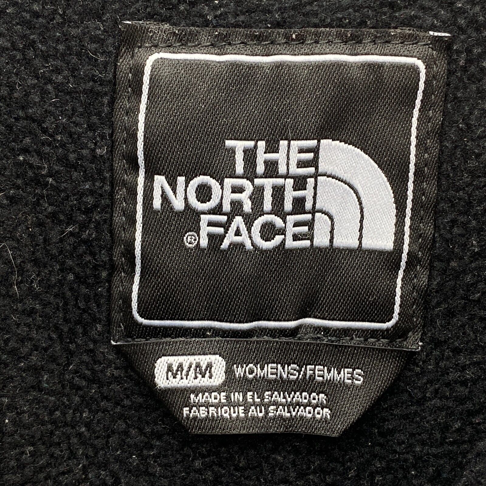 Women's The North Face Polartec Recycled Fleece Full Zip Blacked Jacket Size M