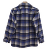Vintage Pendleton Blue Checked Double Pocket Wool Button Up Shirt Size M