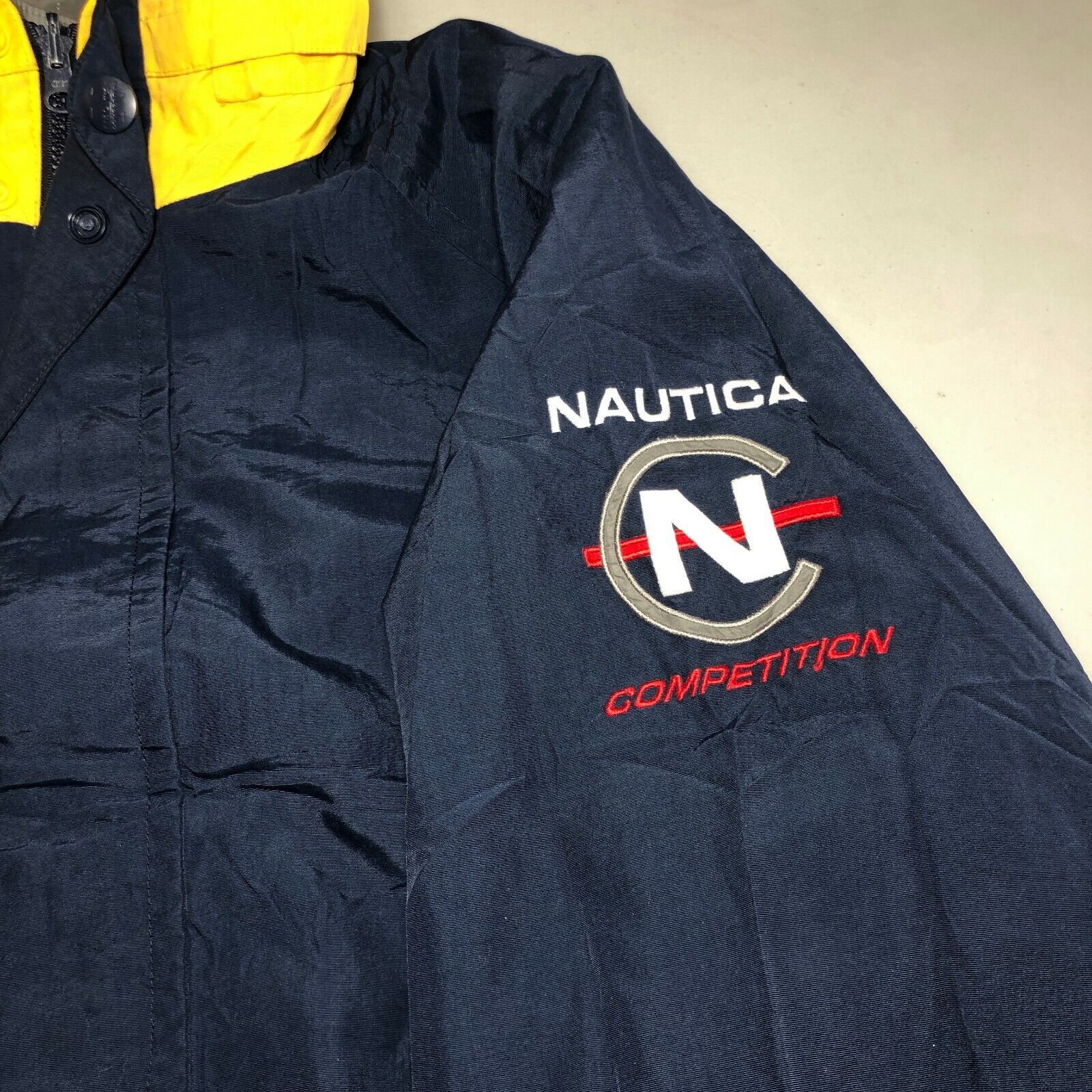 Nautica Competition Reversible Jacket Full Zip Size L 90s