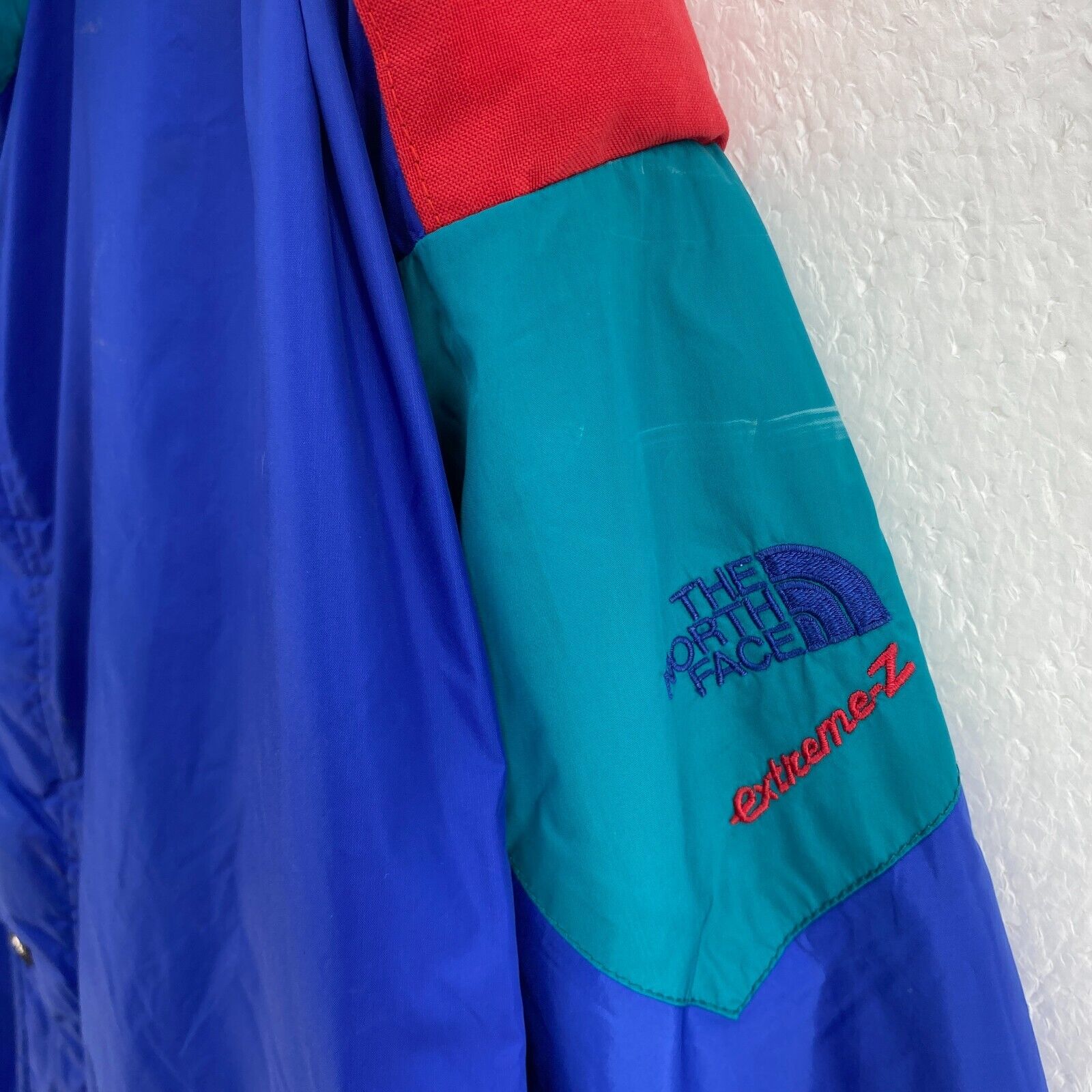 The North Face Logo Gore-tex Blue Full Zip Jacket Size L