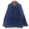 Tommy Hilfiger Logo Vintage Full Zip Navy Blue Ribstop Jacket Size L