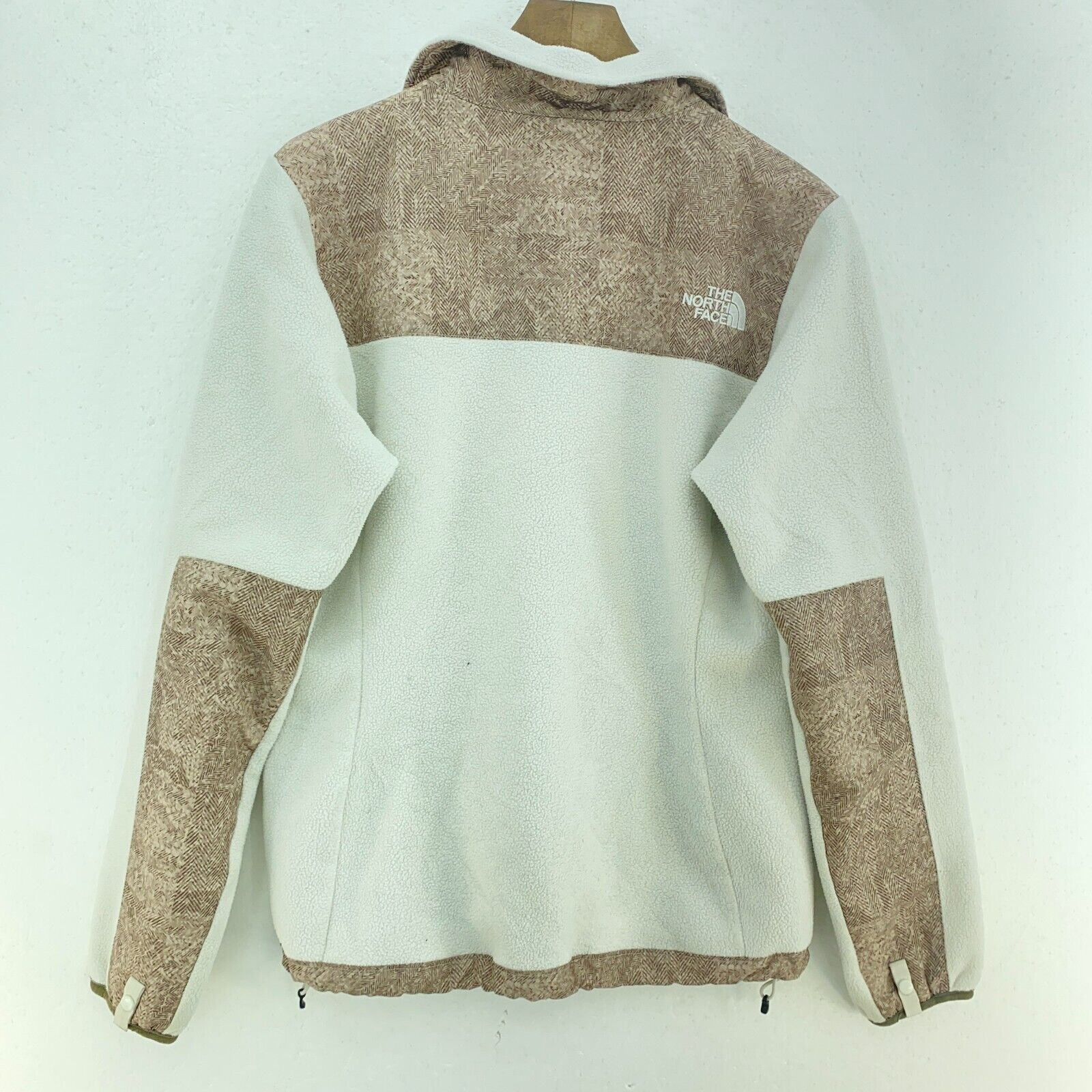 The North Face Women's White Fleece Jacket Size S Full Zip Up