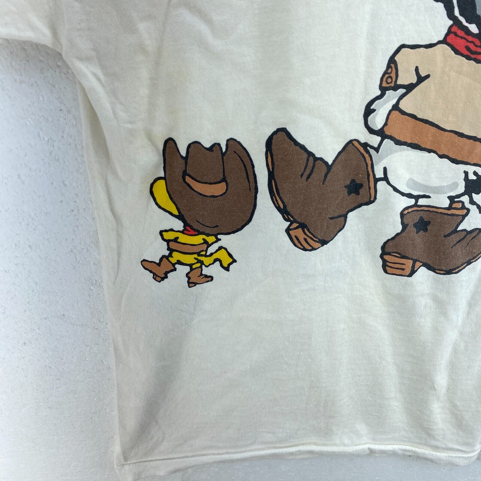 Changes Cowboy Snoopy Wearing Sunglasses And Woodstock White T-shirt Size L