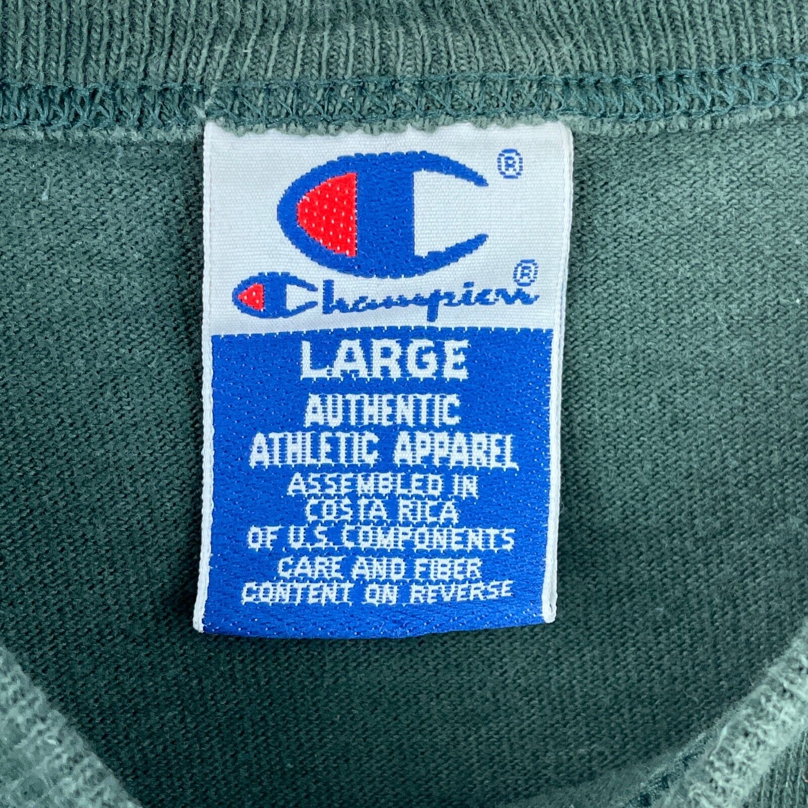 Vintage Champion Atlanta 1996 Olympics Green T-shirt Size L