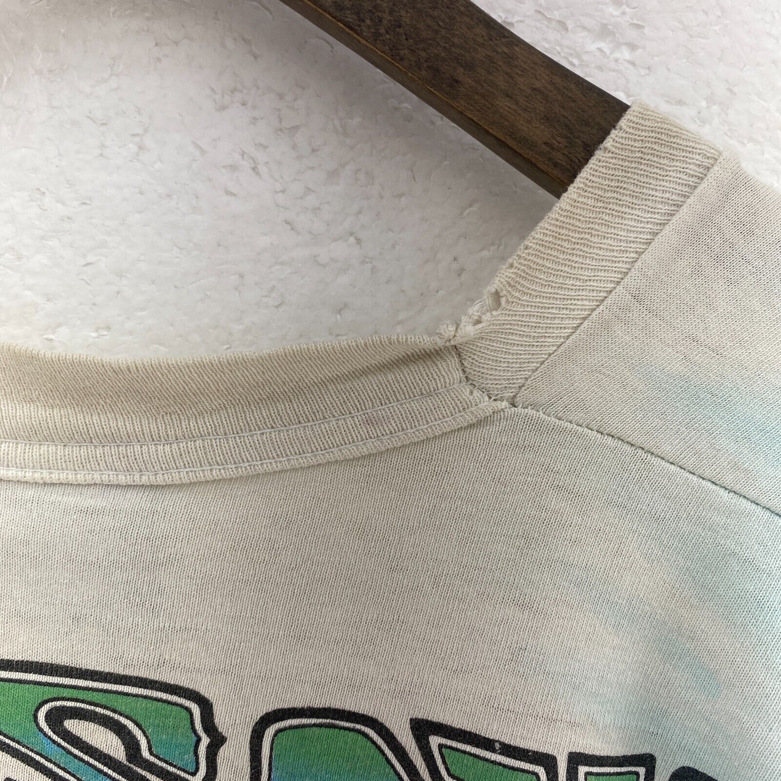 Liquid Blue 1993 Grateful Dead Multicolor White T-shirt Long Sleeve Size L
