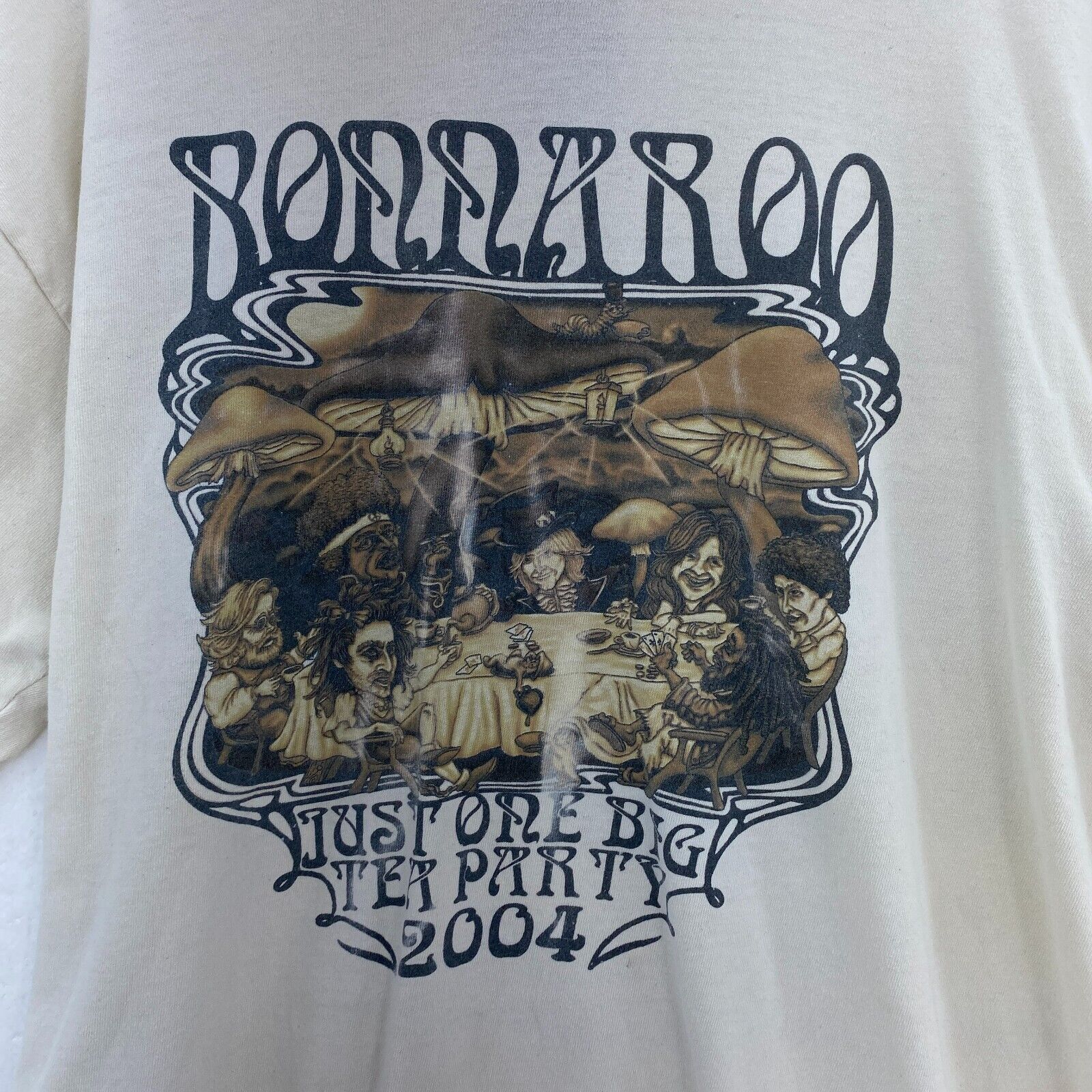 Bonnaroo Music Festival 2004 Just One Big Tea Party White T-shirt Size XL
