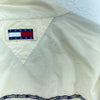 Tommy Hilfiger Full Zip Logo Ivory Light Jacket Size XL Windbreaker