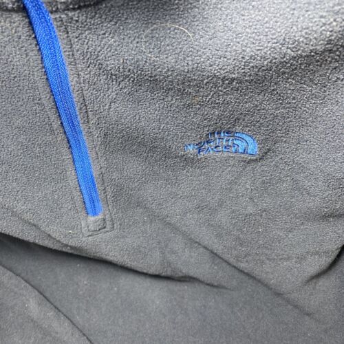 The North Face Men's Dark Blue Quarter Zip Fleece Pullover Size L
