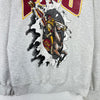 Vintage Nutmeg FSU Seminoles University Football Gray Sweatshirt Size L