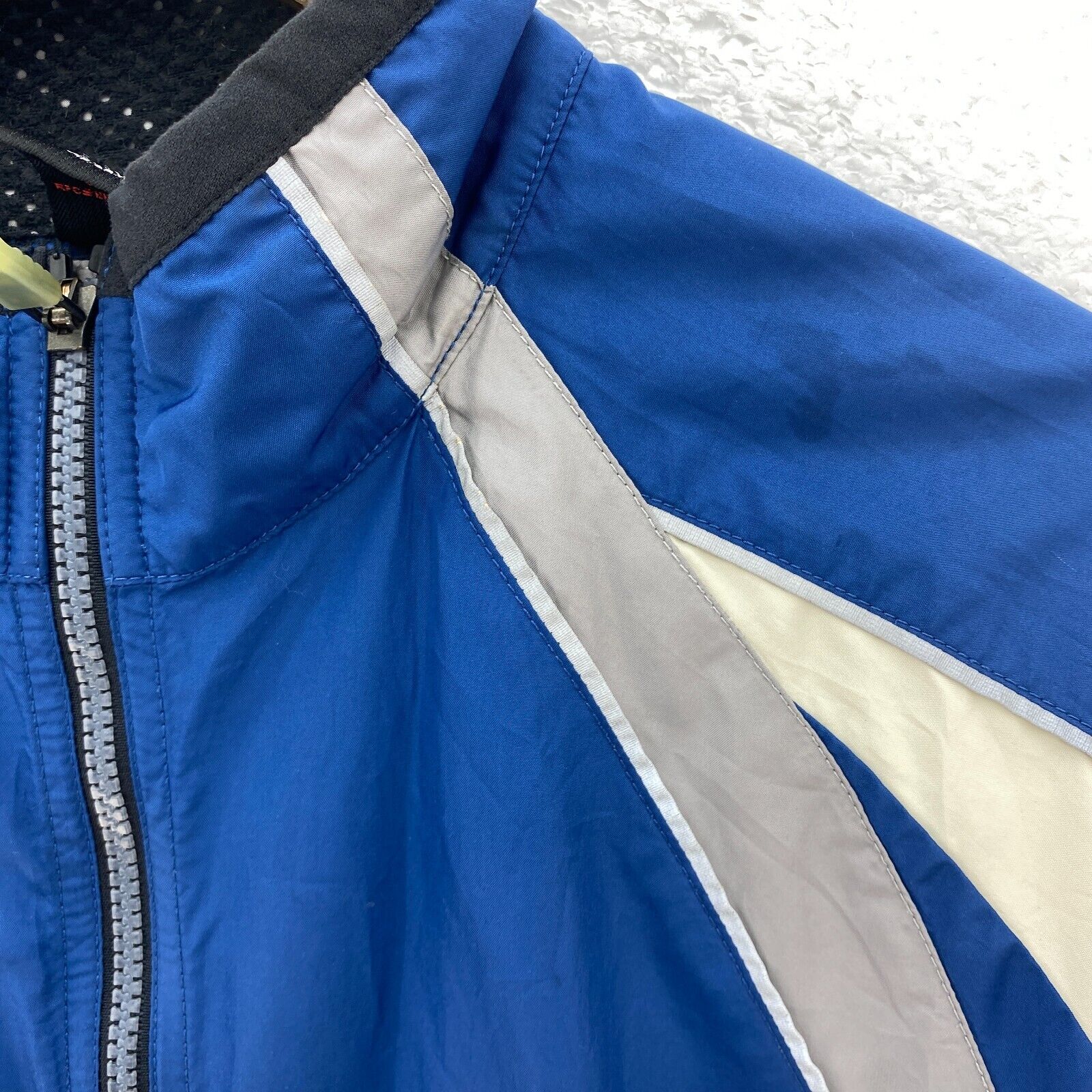 Nike Logo Full Zip Lightweight Blue Jacket Size M