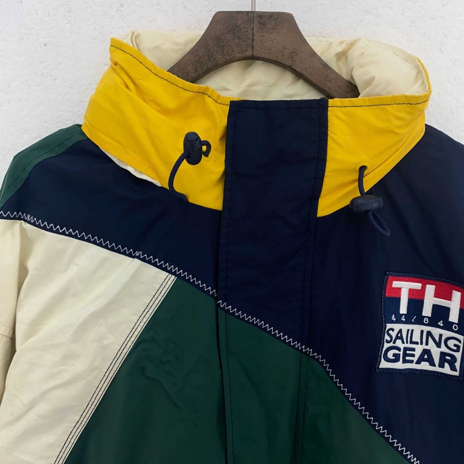 Tommy Hilfiger Sailing Gear Vintage Full Zip Green Jacket Size L