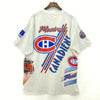 Bulletin Athlethic NHL 1992 Montreal Canadiens White T-shirt Size M