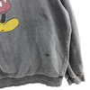 Vintage Disney Mickey Mouse Faded Look Gray Sweatshirt Size 2XL