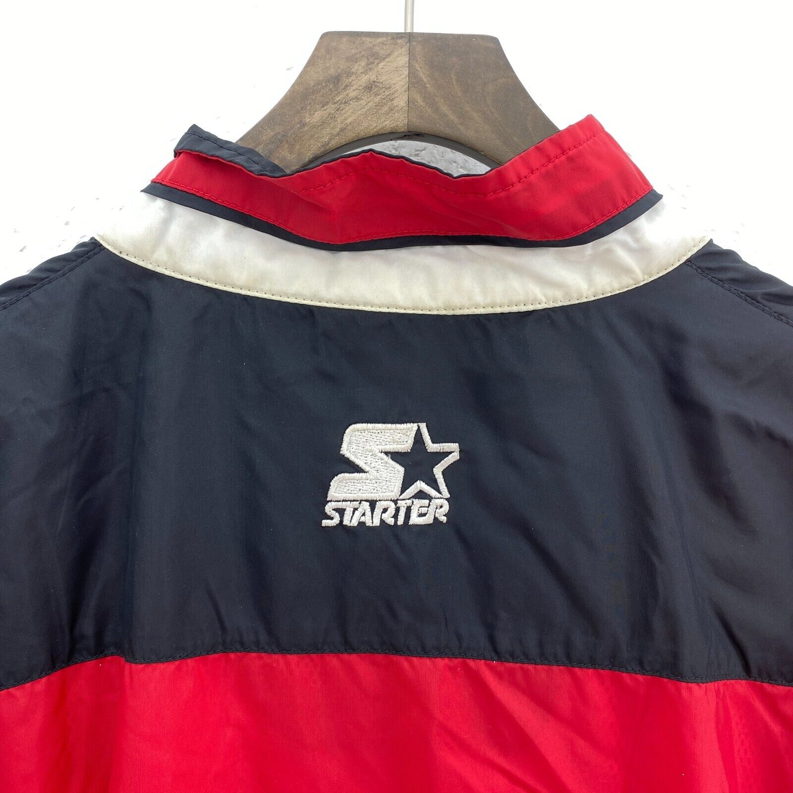 Vintage Starter Calgary Stampeders CFL Full Zip Red Track Jacket Size XL