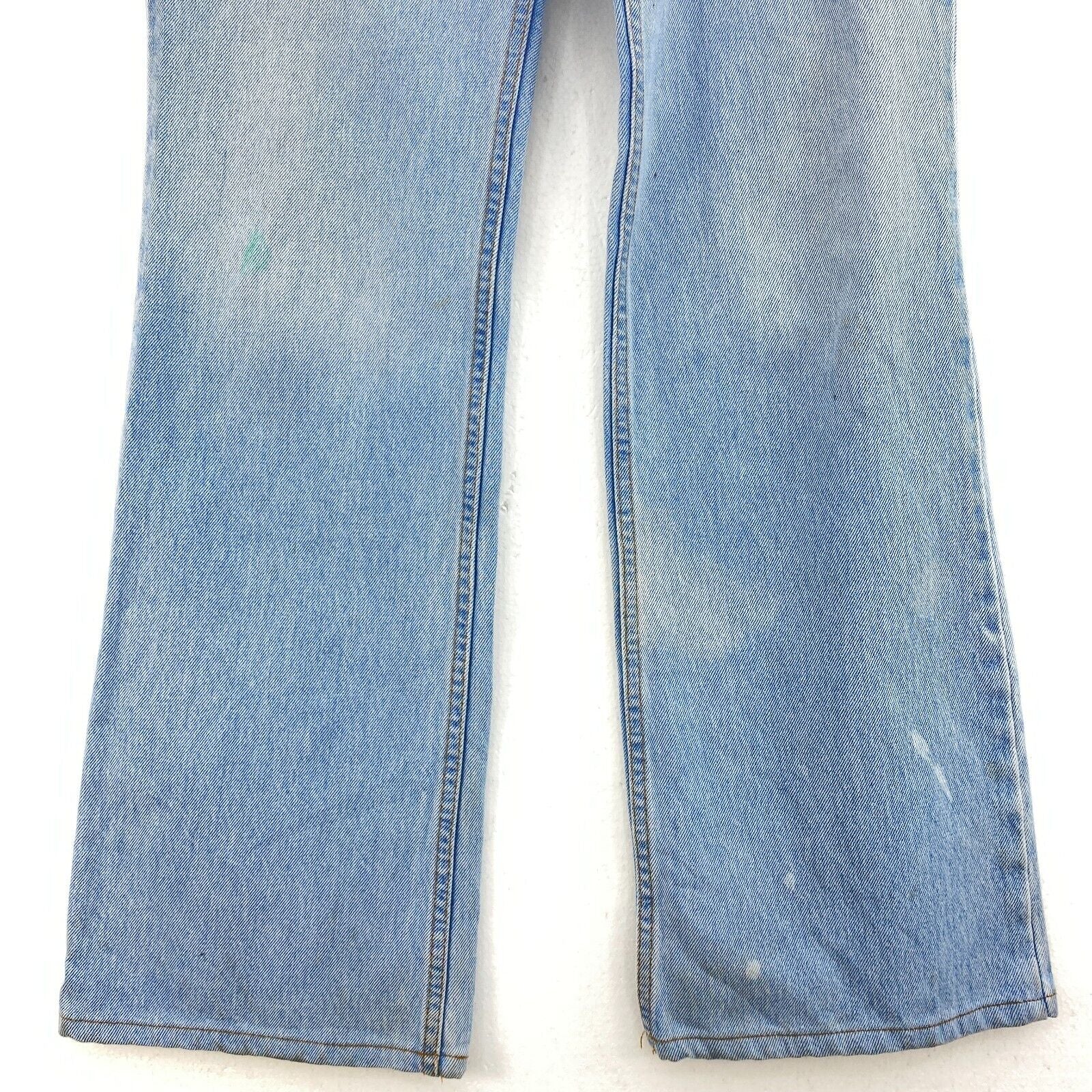 Women's Levis Strauss 517 Light Wash Boot Cut Low Rise Blue Jeans Size 11