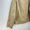 Vintage Carhartt Detroit Distressed Full Zip Fleece Lined Canvas Jacket Beige