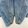 Levi's Sherpa Denim Blue Medium Wash Size 46 Snap Up