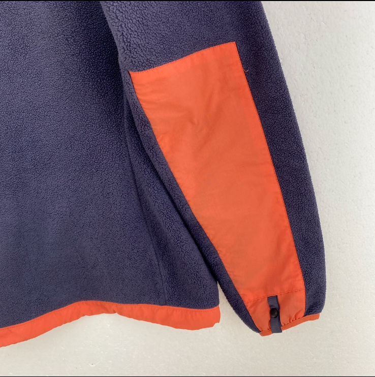 The North Face Denali Full Zip Orange Black Fleece Jacket Size M Women's
